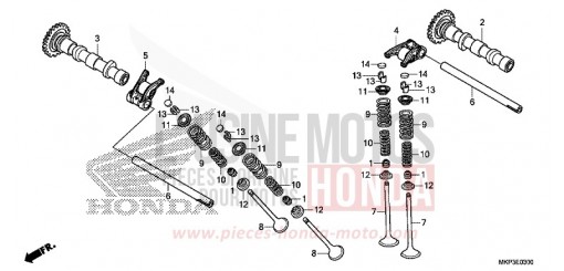 ARBRE A CAMES/SOUPAPE CBR500RAN de 2022